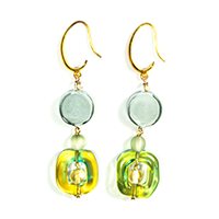 Boucles d'oreilles Antica Murrina Venezia Femme Foliage in Verre OM2FAI2208 - OM2FAI2208